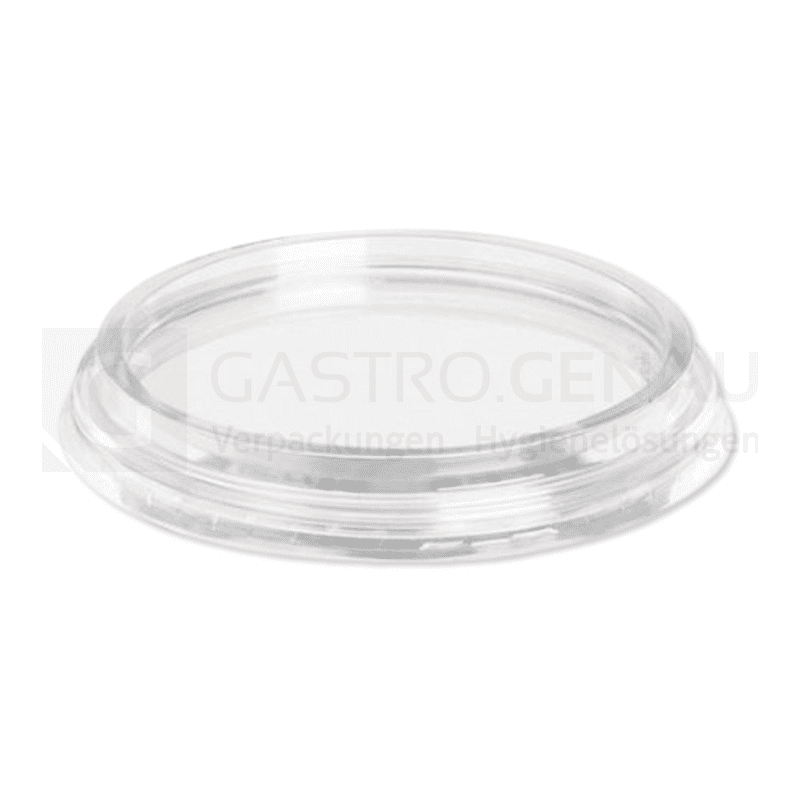 Deli Feinkostbecher Deckel, APET, rund, klar, Ø 117 mm, 10x50 Stk.